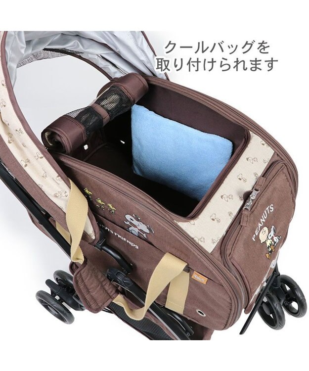 PET PARADISE スヌーピー ３ＷＡＹ ハンドフル ペットカート 《ブラウン》 10kgまで対応 茶
