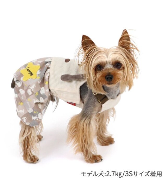 PET PARADISE スヌーピー オーバーオール 《ポップ柄》 小型犬 ポップ柄