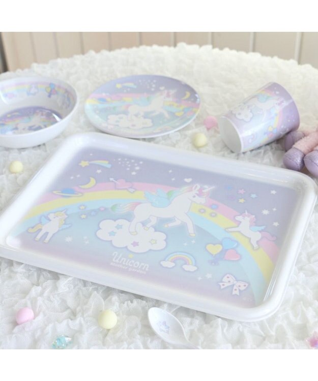 Mother garden  マザーガーデン ユニコーン メラミン食器 トレー 食洗機可 -
