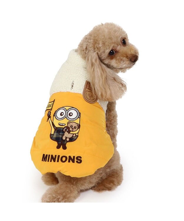 PET PARADISE ミニオン ボブ 遠赤外線 綿入ベスト 小型犬 黄