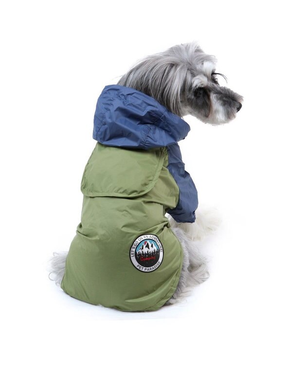 PET PARADISE 犬服 犬用品 ペットグッズ ペットウェア ペットパラダイス 犬 服 春 ジャケット 緑 【小型犬】 シェルジャケット 防水 撥水 アウトドア アウター レインコート ウィンドブレーカー ドッグウエア ドッグウェア おしゃれ梅雨対策 撥水 雨 雨の日 カーキ