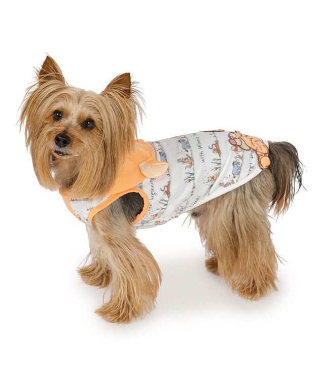 PET PARADISE ディズニー くまのプーさん ティガー  のんびり タンクトップ 小型犬 オレンジ