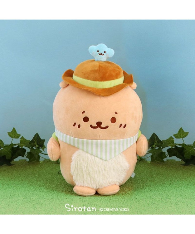 Mother garden しろたん らっこいぬ 森のきゅ~日 お座り ぬいぐるみ 27cm ベージュ