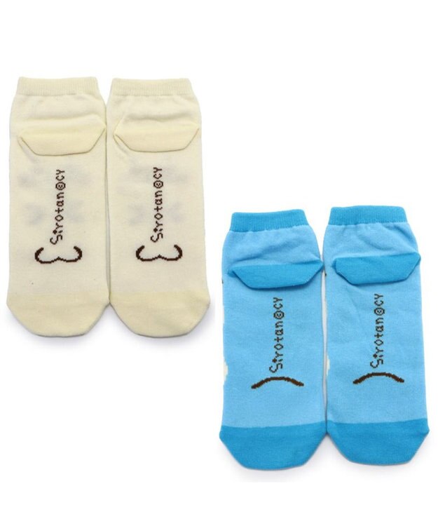 Mother garden しろたん スニーカー靴下 2足セット 《しろたん顔ぼん/らむね》 21cm~24cm