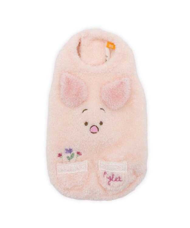 PET PARADISE ディズニー くまのプーさん ピグレット もこもこベスト 小型犬 ピンク