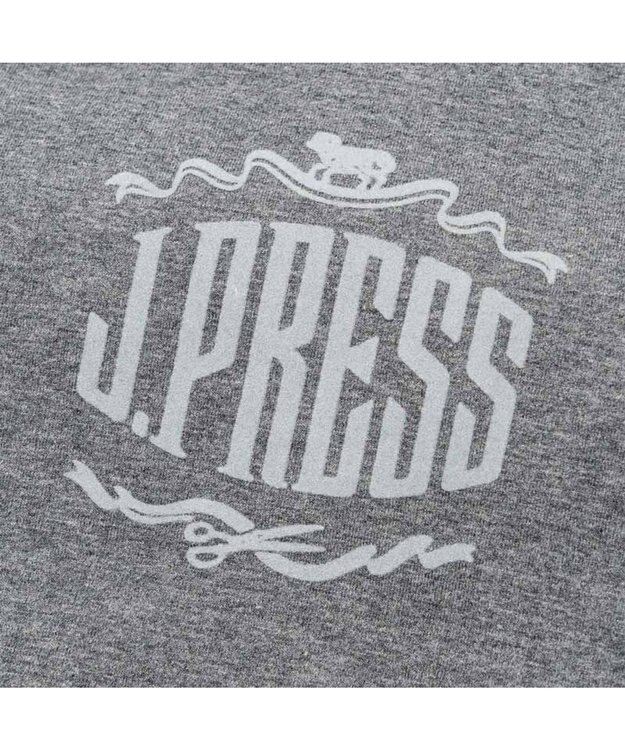 PET PARADISE J.PRESS ロゴ 裏起毛 ロンパース 小型犬 グレー×ネイビー