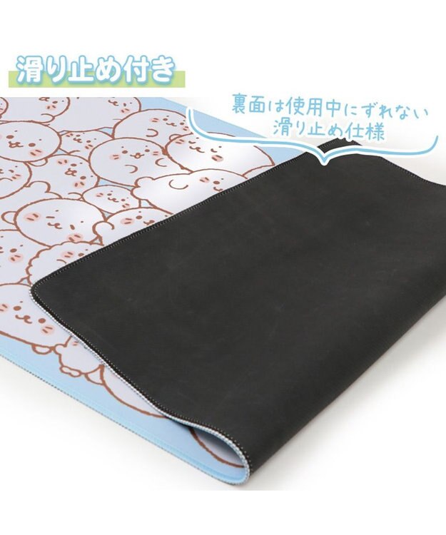 Mother garden しろたん つみつみ柄 デスクマット マウス対応 89.5×39cm 未登録