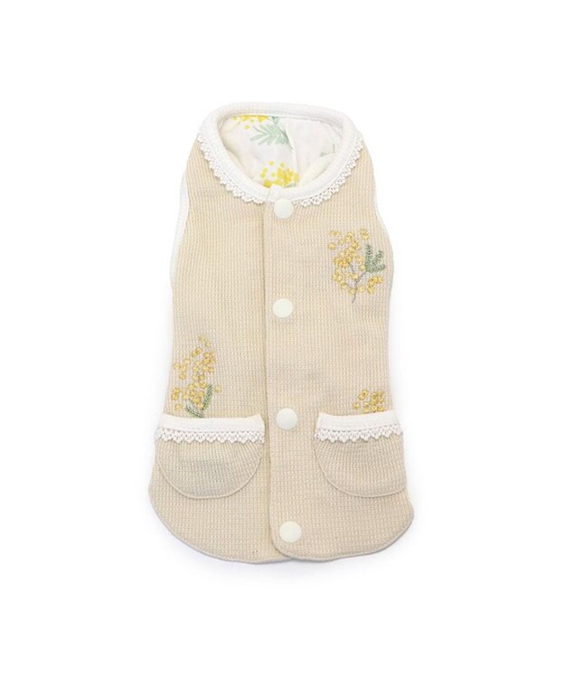 PET PARADISE ペットパラダイス やさしいベスト リバーシブル《ミモザ柄》 小型犬 ミモザ柄