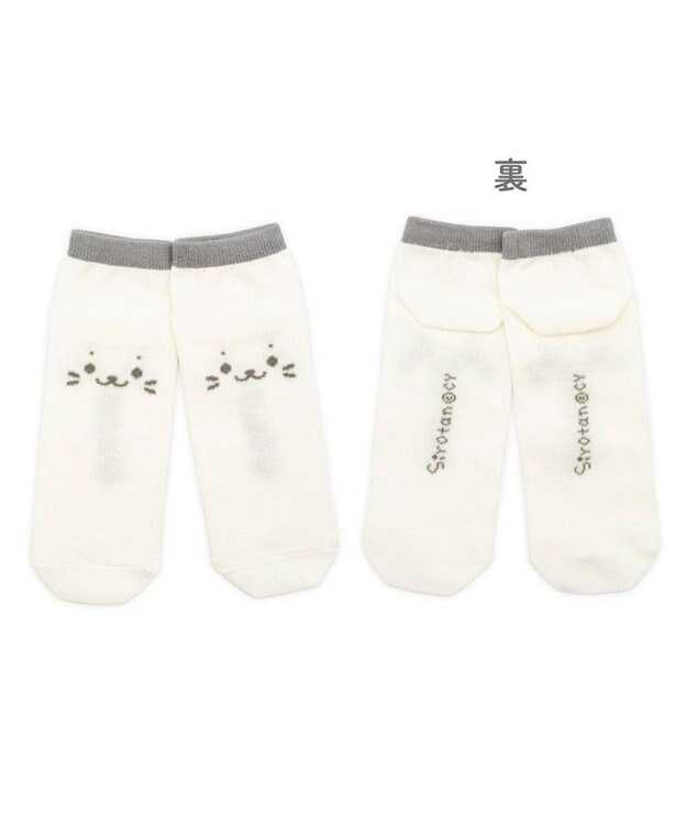 Mother garden しろたん スニーカー丈ソックス　3足セット 《顔ぼん/いっぱいいるよ/まかせておねがい》 21～24cm 顔ぼん/いっぱいいるよ/まかせておねがい