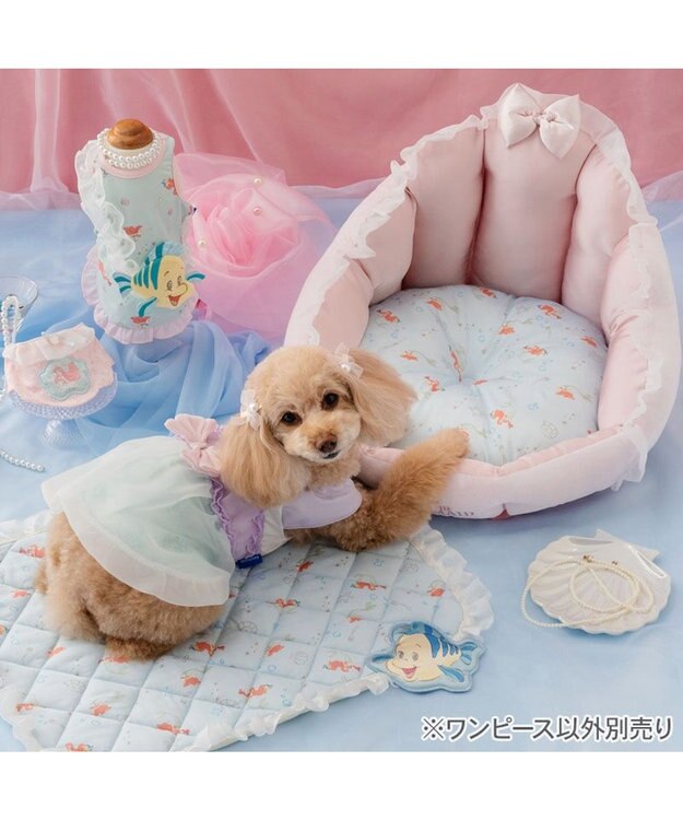 PET PARADISE ディズニー リトルマーメイド アリエル クール ワンピース 小型犬 パープル