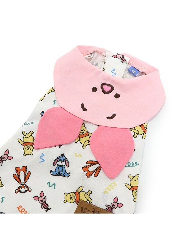 PET PARADISE ディズニー ピグレット クールメッシュ 襟付きタンクトップ 小型犬 ピンク