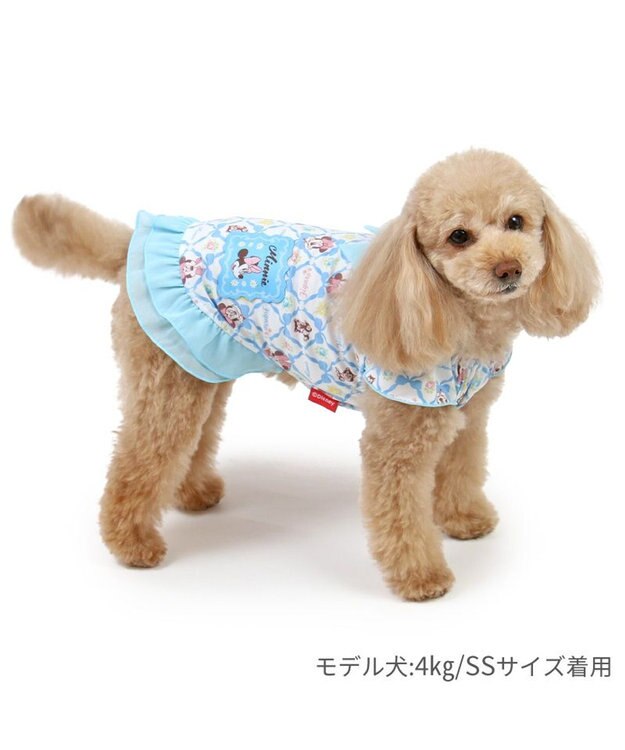 PET PARADISE ディズニー ミニー リボン クール 天竺 タンクトップ 小型犬 ブルー