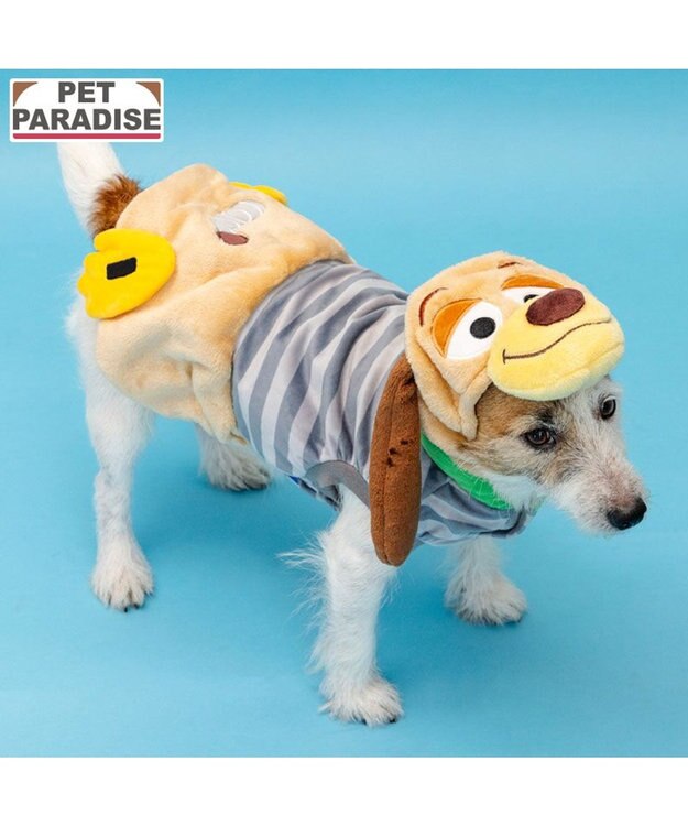 PET PARADISE ディズニー トイストーリー スリンキ―  なりきり パーカー 小型犬 ベージュ