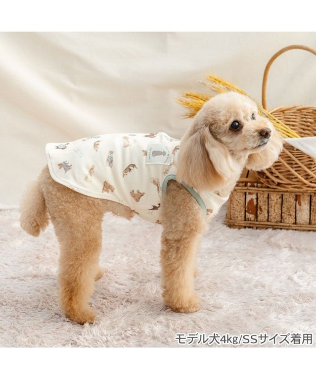 PET PARADISE ペットパラダイス makokoro ベスト 《犬柄》 小型犬 ホワイト