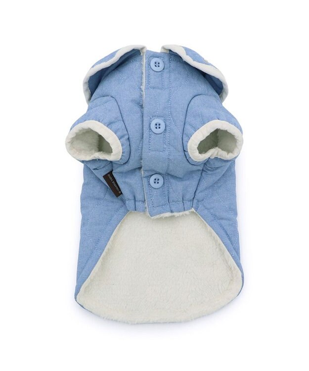 PET PARADISE ペットパラダイス キルトジャケット 《小花》 小型犬 ライトブルー