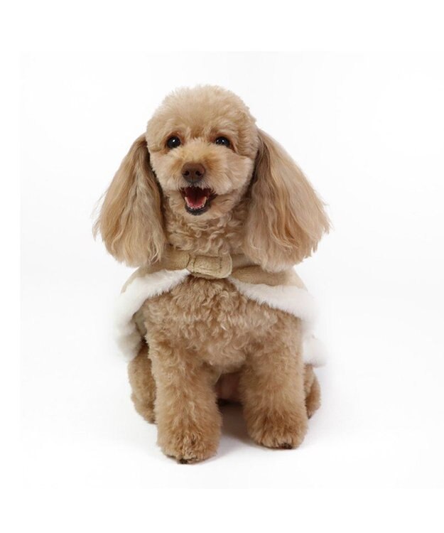 PET PARADISE ペットパラダイス ダッフルポンチョ 《ホワイト》 小型犬 ホワイト