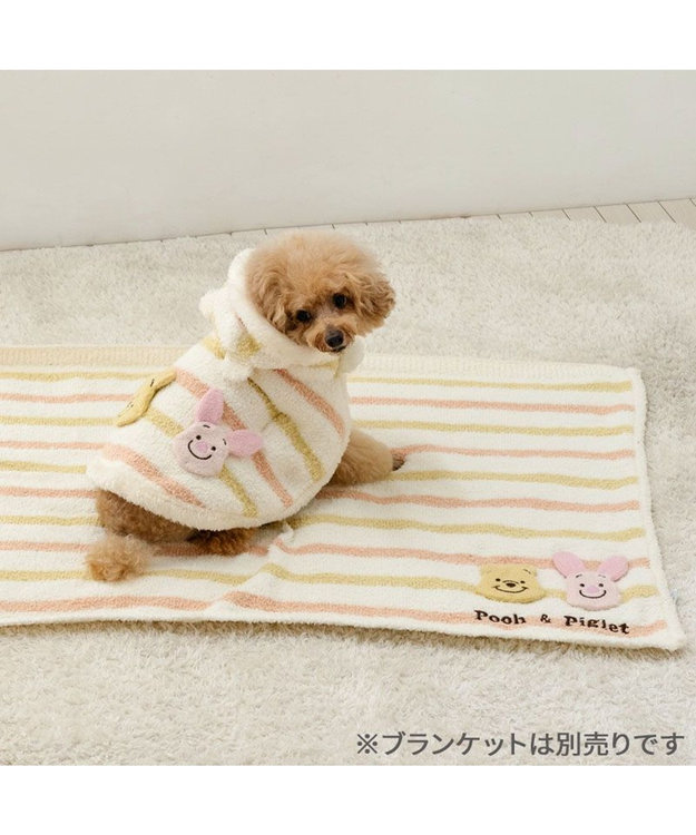 PET PARADISE ディズニー くまのプーさん & ピグレット 遠赤外線 ポンチョ 小型犬 オフホワイト