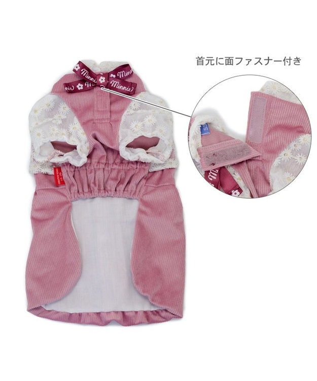 PET PARADISE ディズニー ミニーマウス レースボレロ ワンピース 小型犬 ピンク(淡)