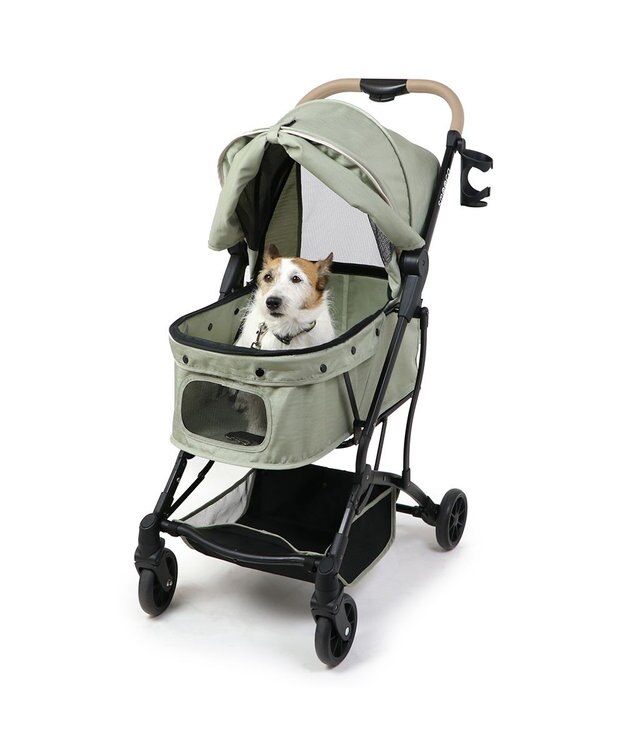 ★美品★ペットパラダイス ペットカート　smooca コンパクト smooca コンパクト ペットカート 《スモーキーグリーン》 / PET