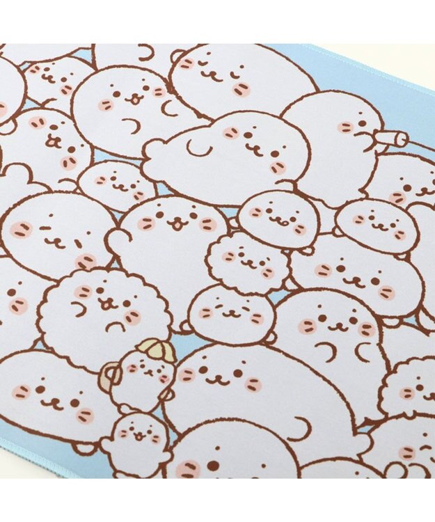 Mother garden しろたん つみつみ柄 デスクマット マウス対応 89.5×39cm 未登録