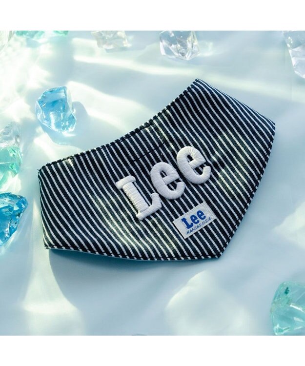 PET PARADISE Lee ヒッコリー ロゴ クールバンダナ 中型犬 大型犬 ネイビー