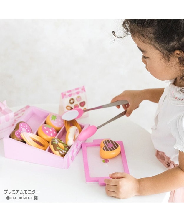 Mother garden マザーガーデン  野いちご いちごのドーナツショップ ピンク(淡)