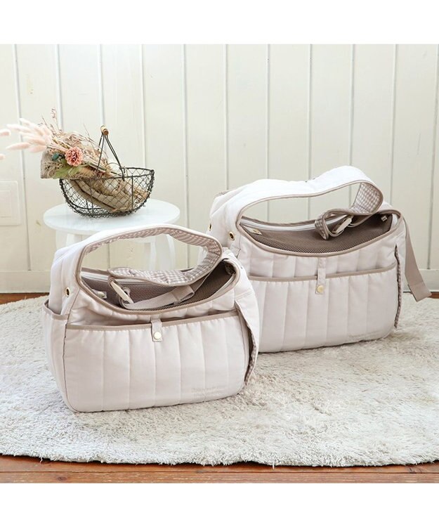 PET PARADISE ペットパラダイス キルティングスリングバッグ 超小型犬 S 約1.5～4㎏ ベージュ