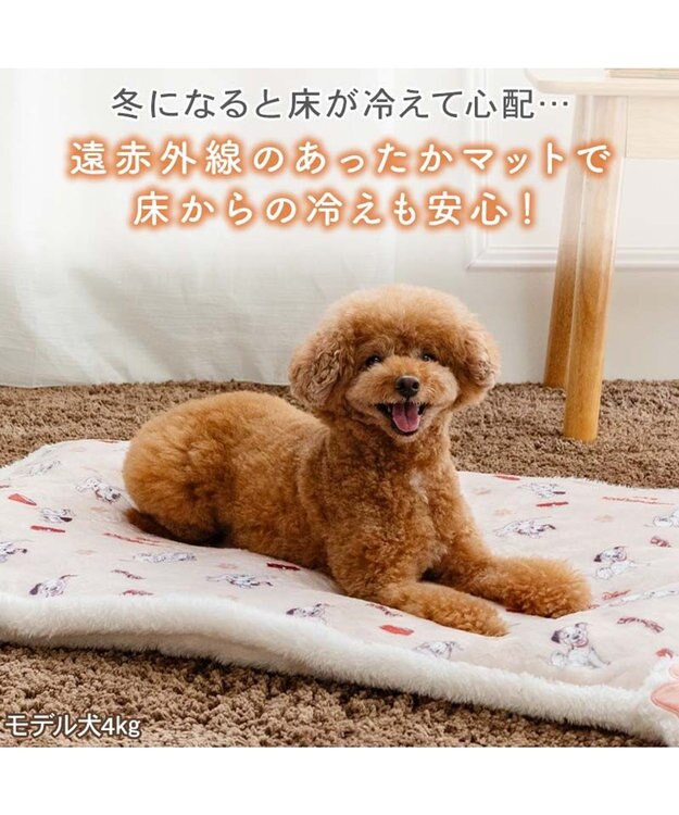 PET PARADISE ディズニー １０１匹わんちゃん 遠赤外線 ボアマット ベージュ