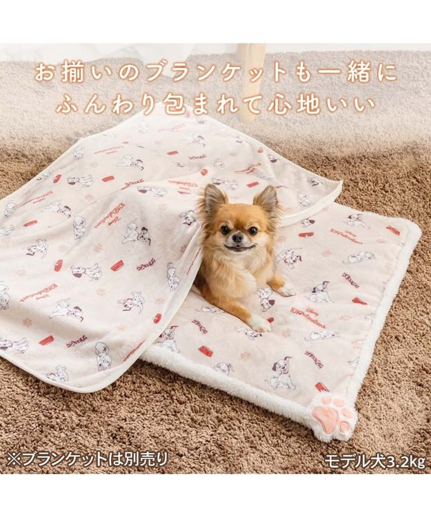 PET PARADISE ディズニー １０１匹わんちゃん 遠赤外線 ボアマット ベージュ