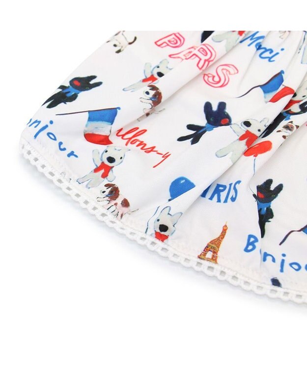 PET PARADISE リサとガスパール エコメイド 天竺 ワンピース 《パリ柄》 小型犬 パリ柄