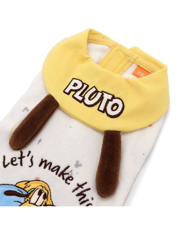 PET PARADISE ディズニー プルート サーモキープ Tシャツ 《おやすみ》 小型犬 ホワイト