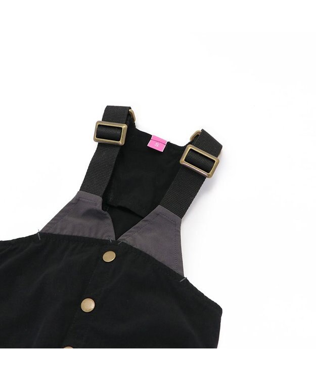 PET PARADISE ペットパラダイス オーバーオール ミリタリ ブラック 【小型犬】 ブラック