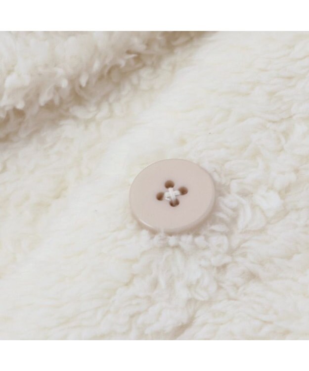 Mother garden あったか 袖なしケープ 《しろたん＆羊》レディース フリーサイズ ホワイト