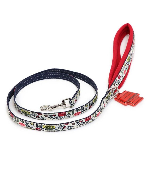 PET PARADISE スヌーピー リード 《ペア柄 》 ４Ｓ～３Ｓ レッド