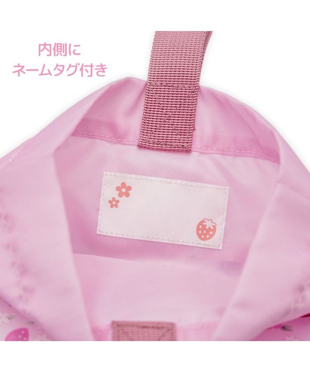 Mother garden マザーガーデン 野いちご シューズバッグ 《小花いちご柄》 小花いちご柄