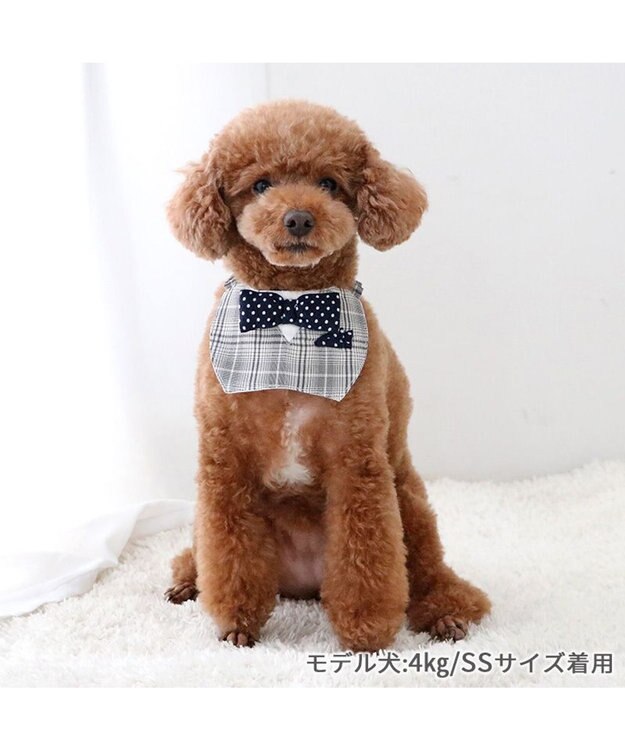 PET PARADISE ペットパラダイス 蝶ネクタイ スタイ 《チェック柄》 小型犬 チェック柄