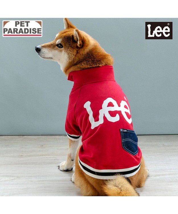 PET PARADISE Lee ジップUP トレーナー 《レッド》 中型犬 大型犬 レッド