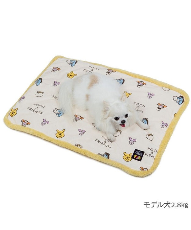 PET PARADISE ディズニー くまのプーさん&フレンズ 遠赤外線 ボア マット ベージュ