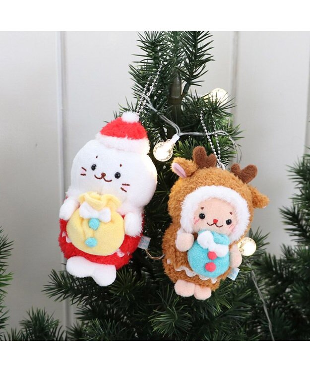 Mother garden しろたん お座り サンタクロース キーホルダー 9cm しろたん