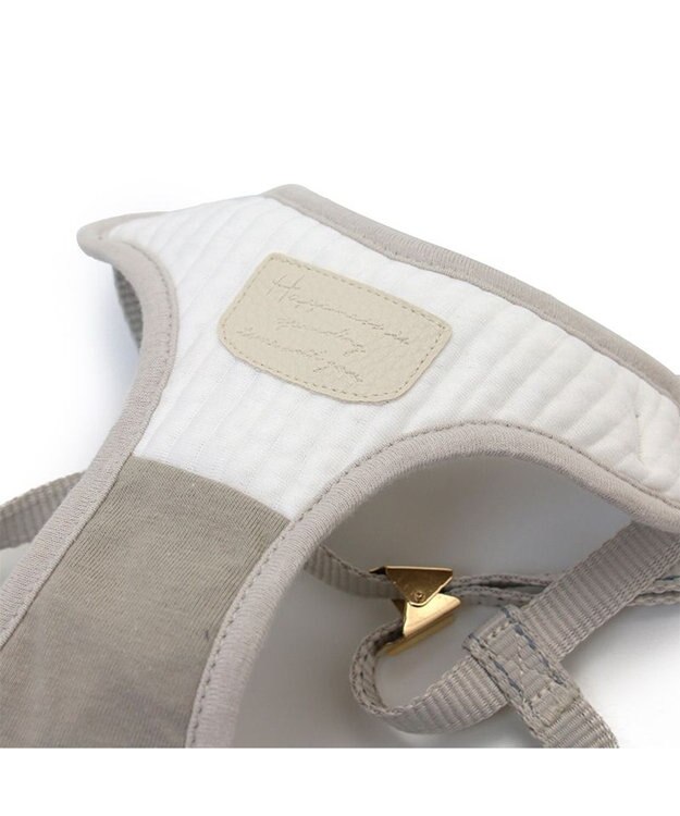 PET PARADISE シンプル リード付きハーネス 【ＳＳ】 ベージュ