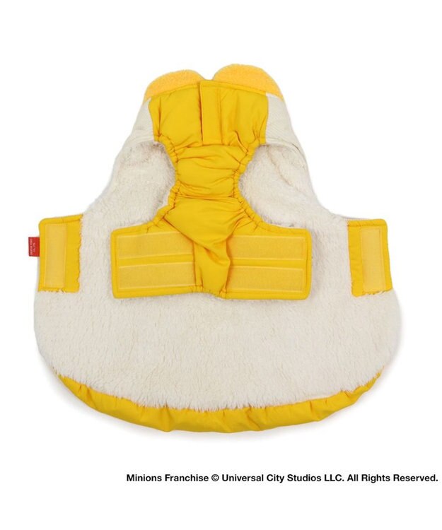 PET PARADISE ミニオン ボブ  遠赤外線 綿入れベスト マフラー付き 中型犬 イエロー