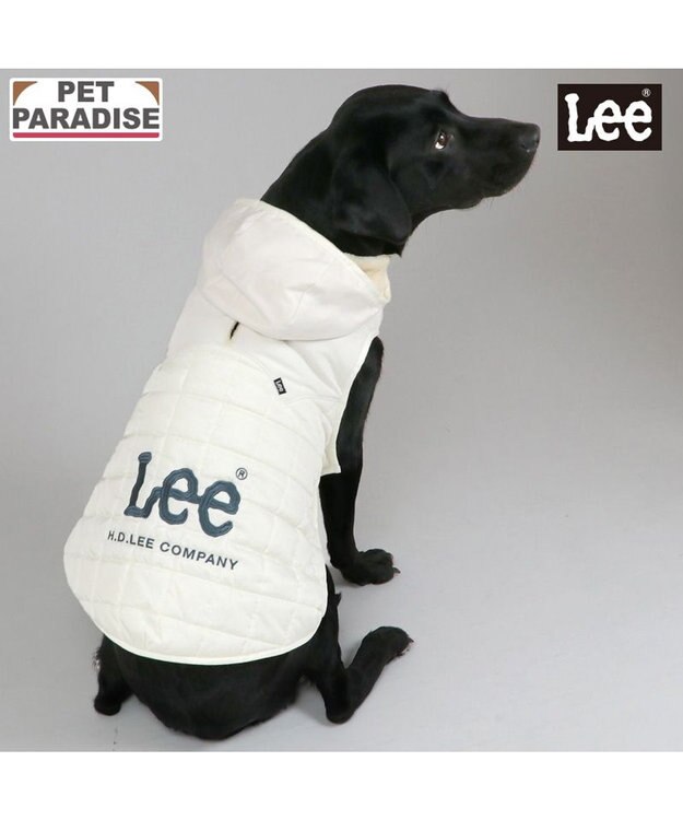 PET PARADISE Lee スクエアＱ 綿入ベスト 中型犬 大型犬 ホワイト