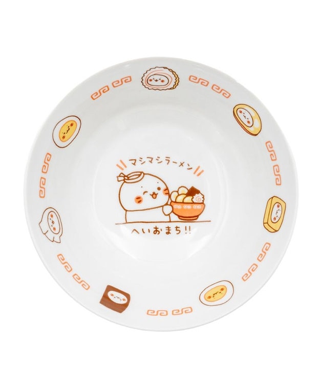 Mother garden しろたん ラーメンどんぶり 《マシマシ》 径20.5cm マシマシ柄