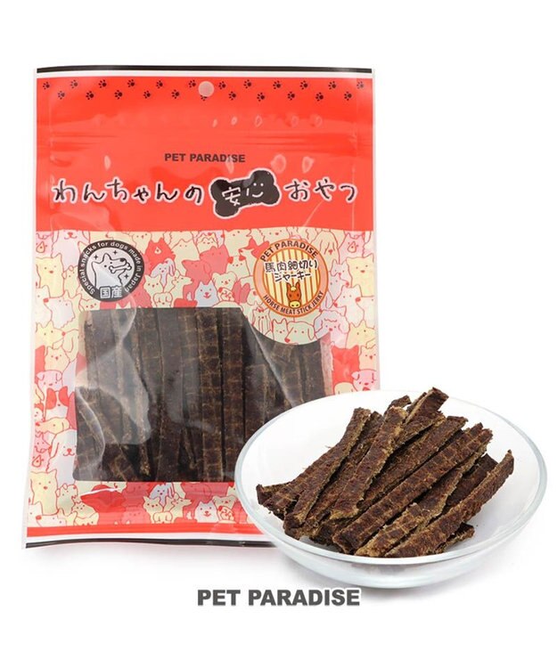 PET PARADISE 馬肉 細切り 100g・国産 大袋 -