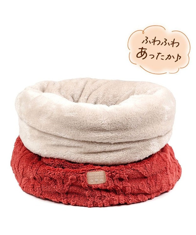PET PARADISE ペットパラダイス 遠赤外線  筒型 寝袋 《アランボア柄》 M レッド