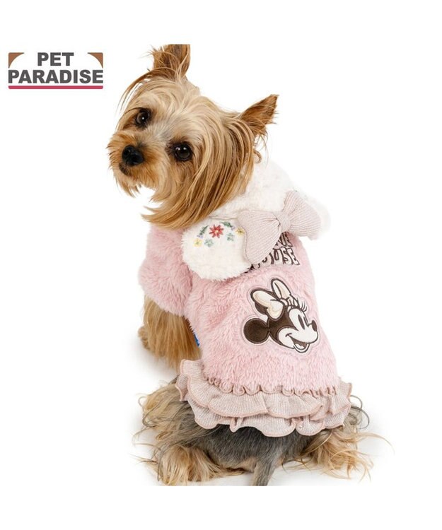 PET PARADISE ディズニー ミニーマウス お揃いパーカー 小型犬 ピンク