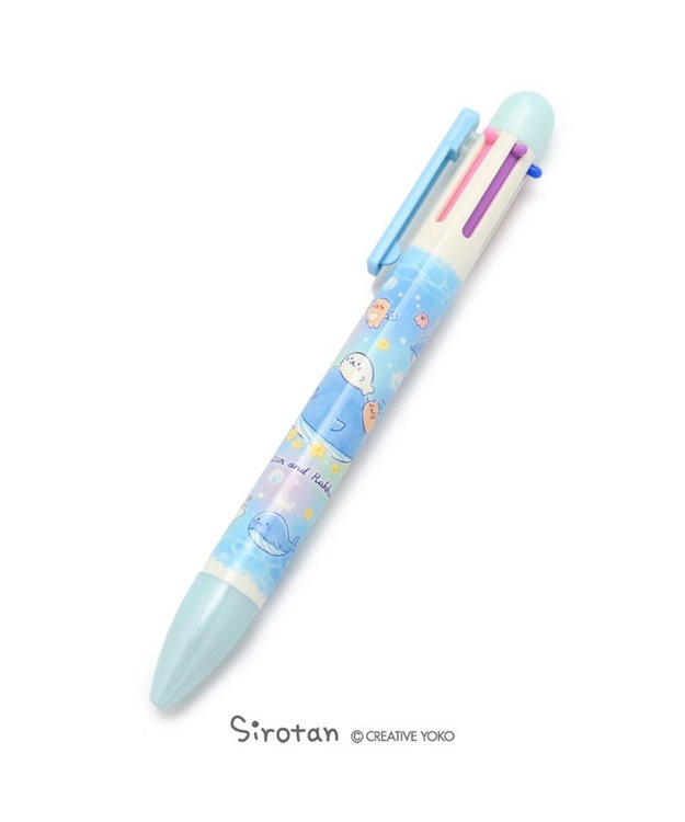 しろたん しろたん らっこいぬ 星くじら柄 6色ボールペン 文具 文房具 ステーショナリー 新入学 新学期 あざらし アザラシ かわいい キャラクター マザーガーデン Mother Garden 通販 雑貨とペット用品の通販サイト マザーガーデン ペットパラダイス