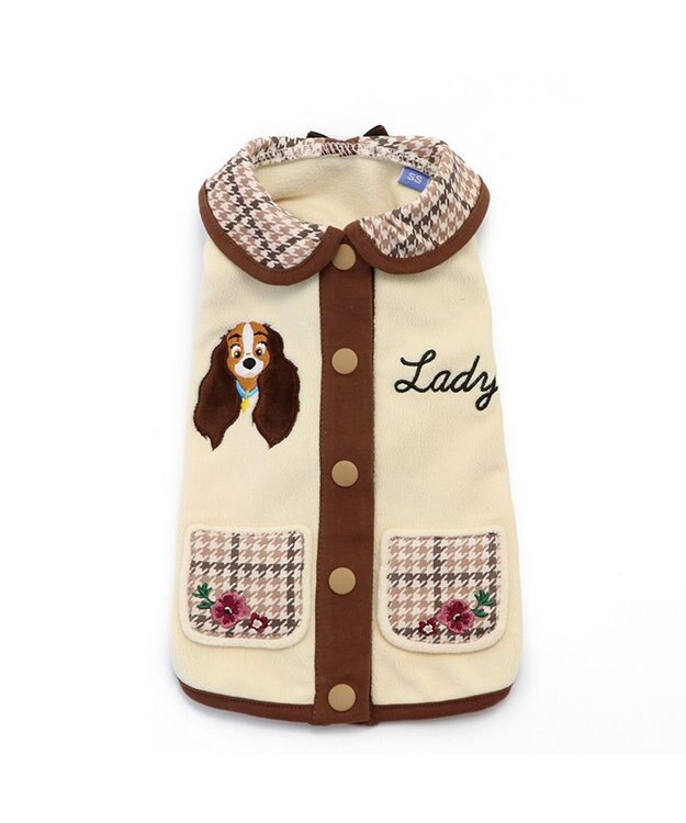 PET PARADISE ディズニー わんわん物語 背開きベスト 《レディー》小型犬 ベージュ