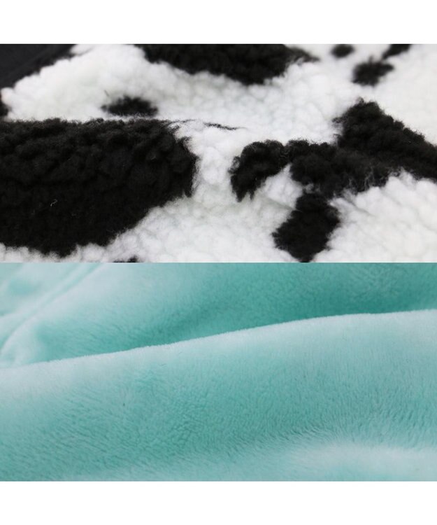 PET PARADISE Lee 牛柄 背中開きボアベスト 《 白黒》 中型犬 大型犬 牛柄 白黒