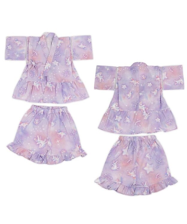 Mother garden 2025 マザーガーデン ユニコーン 甚平  《ミルキーウェイ》 95～100cm ミルキーウェイ